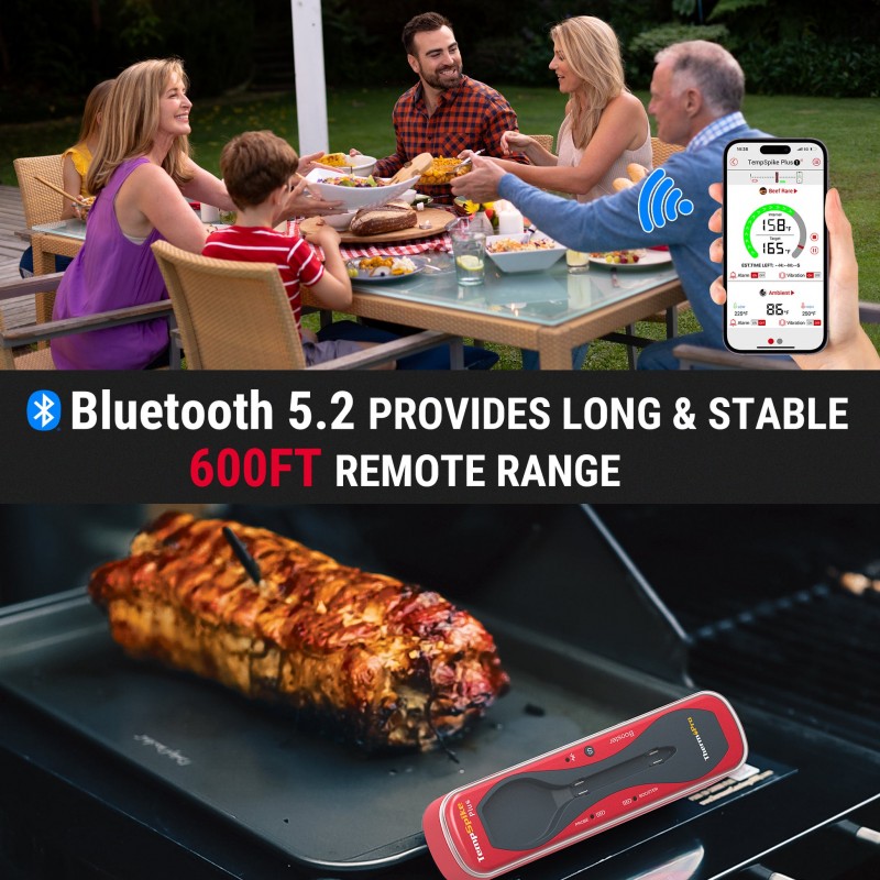 TempSpike Plus skaitmeninis belaidis bluetooth maisto termometras ThermoPro TP970W su atnaujintu itin plonu zondu – Paveikslėlis 5