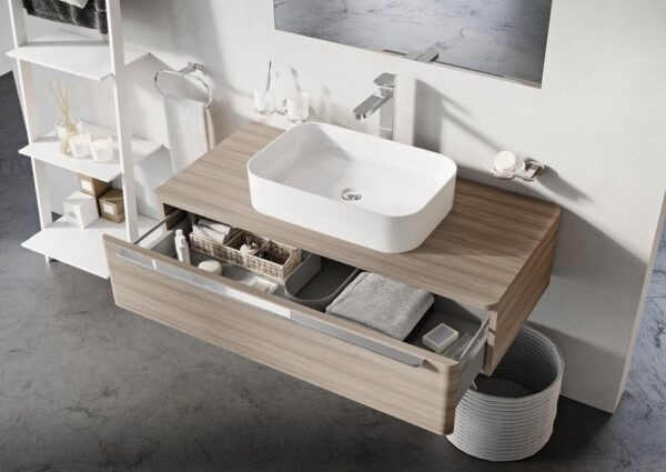 Keraminis praustuvas Ceramic Slim R stalčius